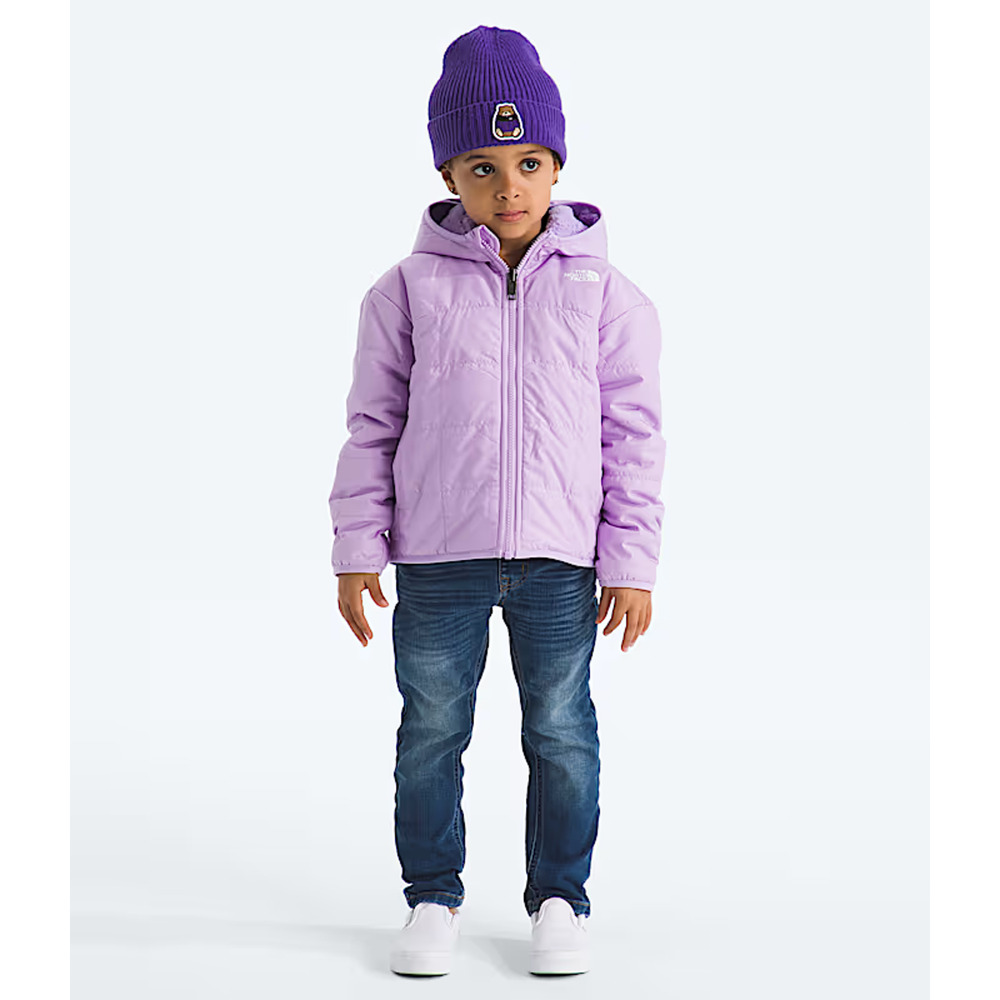 The North Face Baby Girls' Size 5 Reversible Shasta Full Zip Hooded Jacket READ